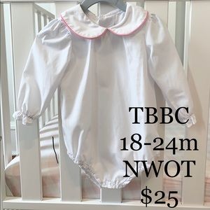 🚫 SOLD 🚫 TBBC Peter Pan collar onesie